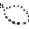 Natural Black Spinel Faceted Onion Beads Strand Length 8 Inches and SIze 5.5mm to 9mm approx.